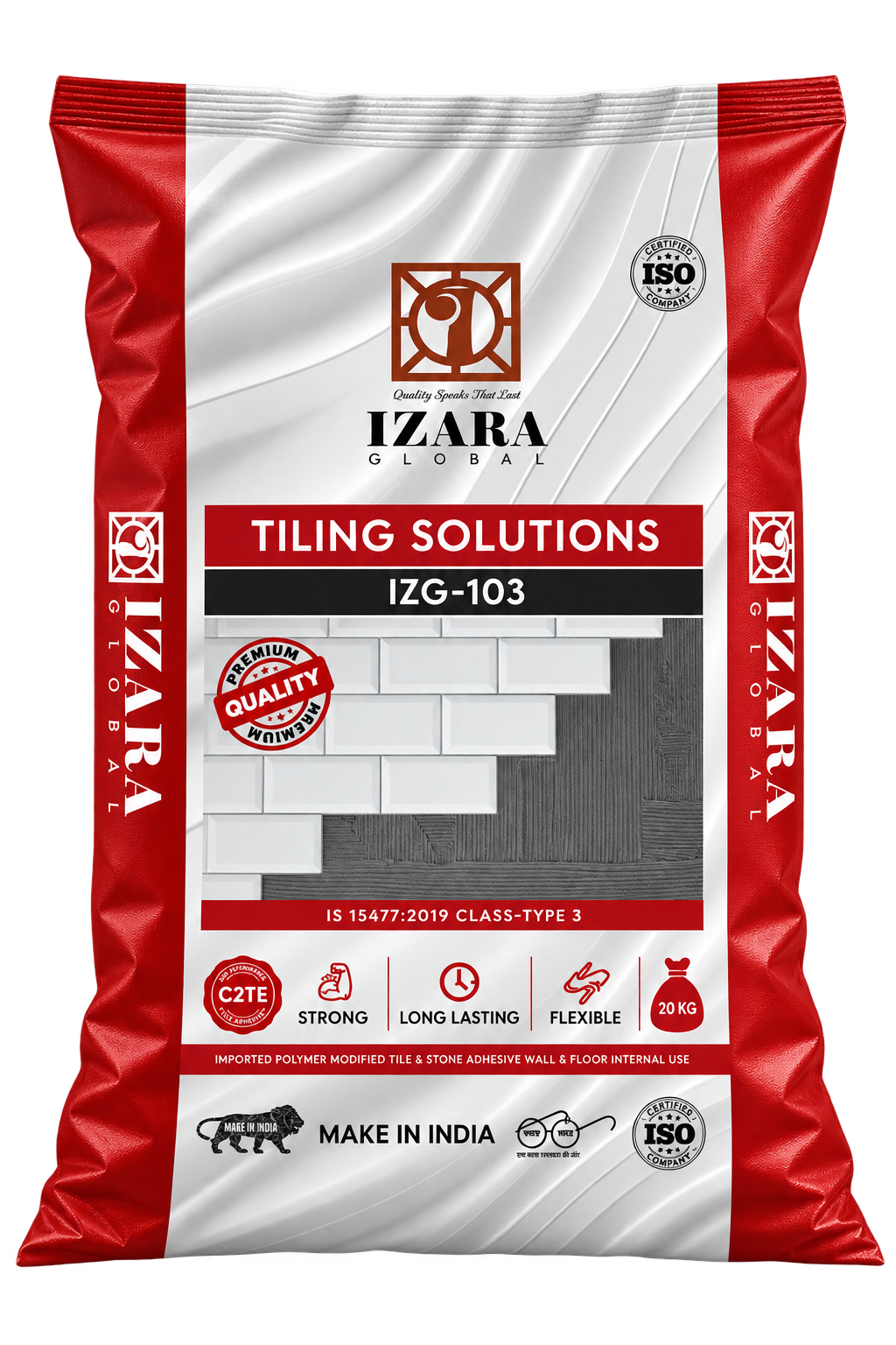 IZG-103 IS 15477:2019 CLASS-TYPE 3 Tile Adhesive Bag